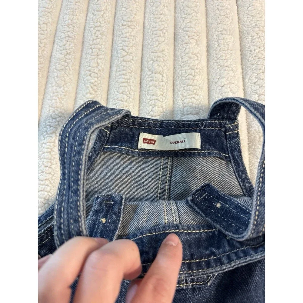 NWT Baby Levi's Overalls 18 Months Dark Wash Denim Kids Family Photo Pumpkin Fal